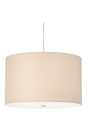 Tech Lighting Lexington Pendant 700TDLEXP - Large Drum Fabric Pendant Light — Incandescent or Fluorescent
