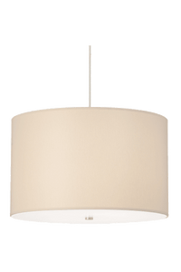Tech Lighting Lexington Pendant 700TDLEXP - Large Drum Fabric Pendant Light — Incandescent or Fluorescent