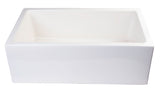 ALFI brand AB3018SB-B  30" Biscuit Smooth Apron Thick Wall Fireclay Single Bowl Farm Sink
