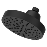 Modern Round Showerhead in Spot Defense Matte Black