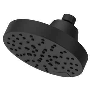 Modern Round Showerhead in Spot Defense Matte Black