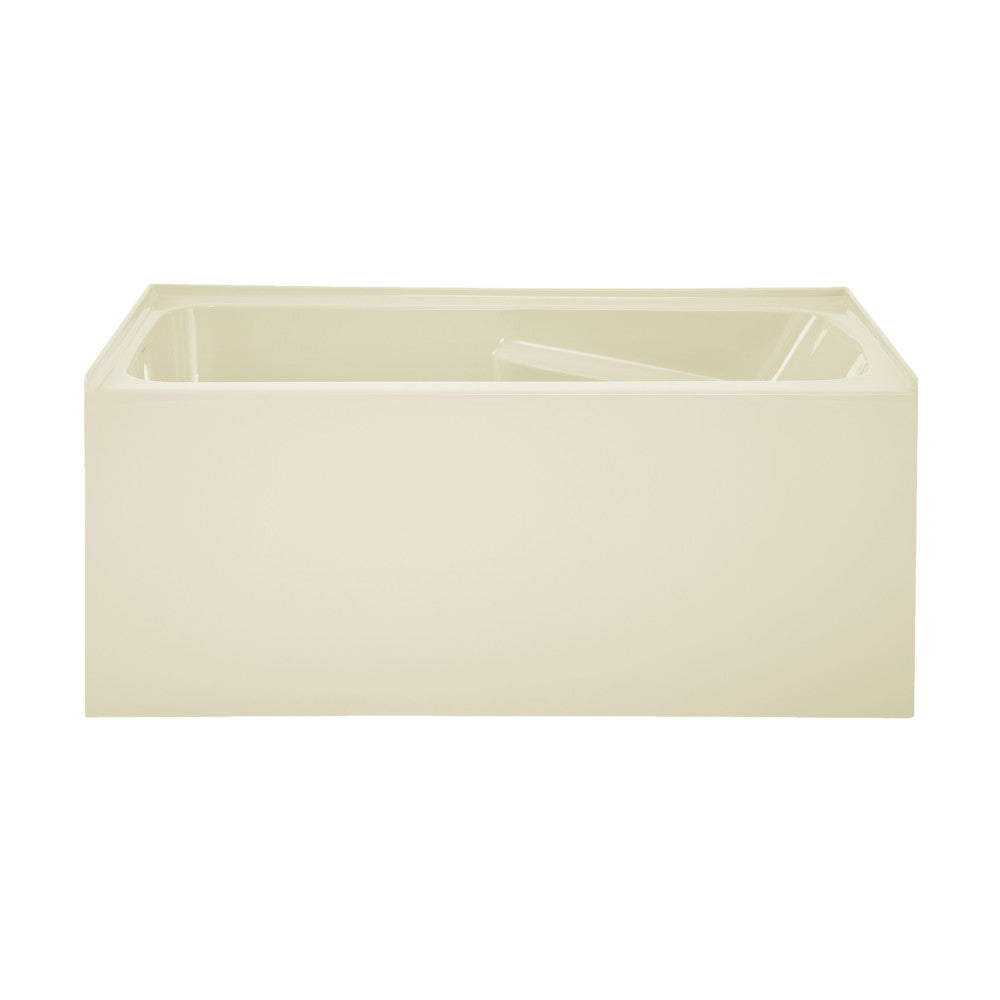 Voltaire 54" X 30" Left-Hand Drain Alcove Bathtub with Apron in Bisque