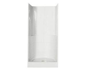 MAAX 103007-000-019 36SKD 36 x 35 AcrylX Alcove Center Drain Three-Piece Shower in Thunder Grey