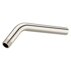 Universal 9 in. Curved Shower Arm in Polished Nickel
