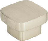 Atlas Homewares Chunky Square Knob Large 1 13/16 Inch Brushed Nickel