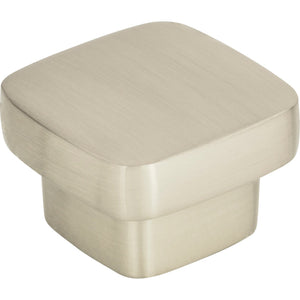 Atlas Homewares Chunky Square Knob Large 1 13/16 Inch Brushed Nickel