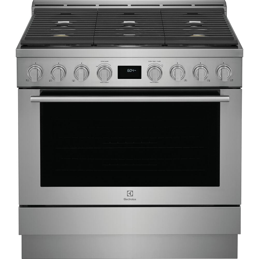 Electrolux ECFG3668AS 36" Gas Front Control Freestanding Range, 5 burner