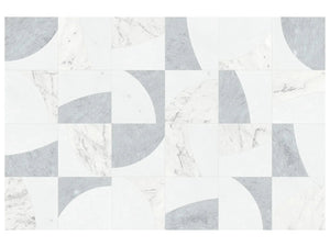 Utopio Eclypse Dove Honed Natural Stone Waterjet Mosaic