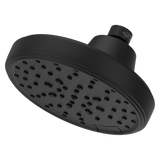 Transitional Round Universal Showerhead in Spot Defense Matte Black