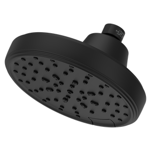 Transitional Round Universal Showerhead in Spot Defense Matte Black