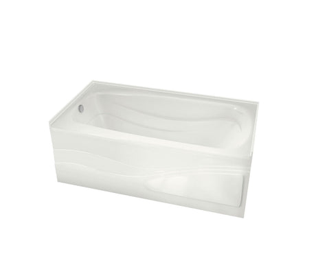 MAAX 102203-L-097-001 Tenderness 6636 Acrylic Alcove Left-Hand Drain Combined Whirlpool & Aeroeffect Bathtub in White