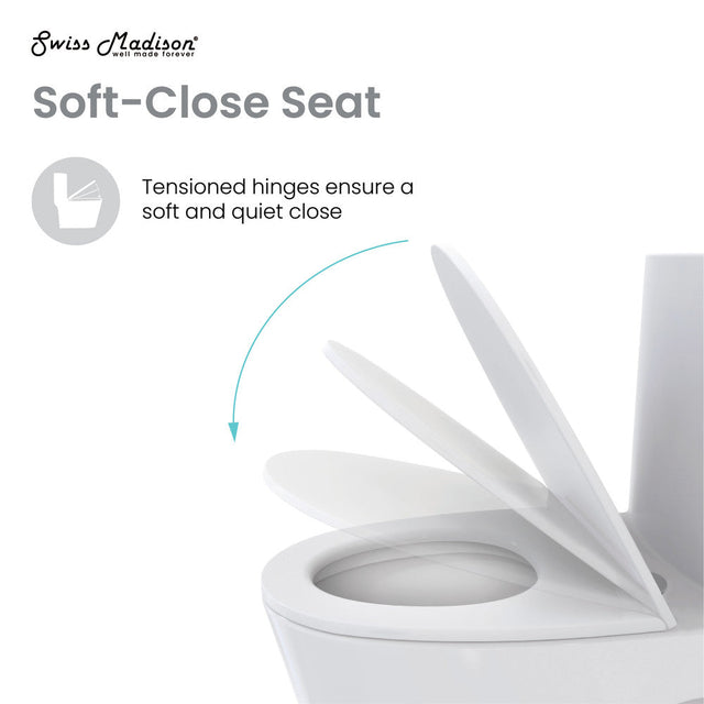 St. Tropez One-Piece Elongated Toilet Vortex Dual-Flush in Matte White 1.1/1.6 gpf