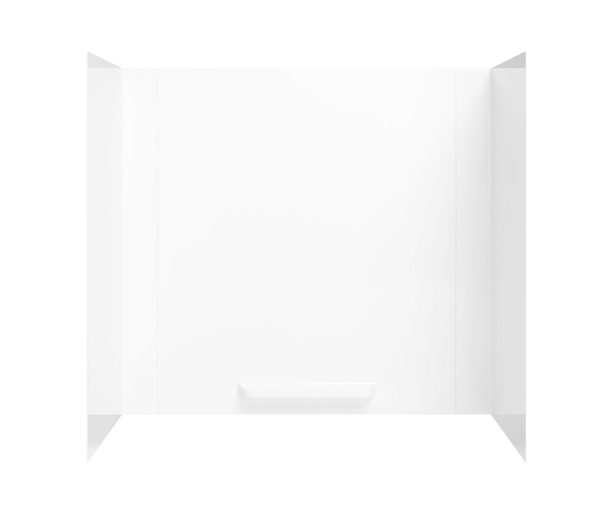 Swanstone GN-58 30 x 60 x 58 Veritek Smooth Glue up Tub Wall Kit in White GN58000.010
