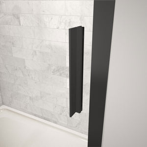 MAAX 135241-900-340-000 Connect 43 ½-45 x 72 in. 6mm Sliding Shower Door for Alcove Installation with Clear glass in Matte Black