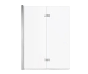 MAAX 137600-900-084-000 Edge Access 42 x 56 in. 6 mm Pivot Tub Screen for Alcove Installation with Clear glass in Chrome