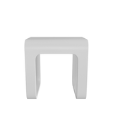 DAX Solid Surface Bathroom Stool - Matte White (DAX-ST-03) DAX-ST-03