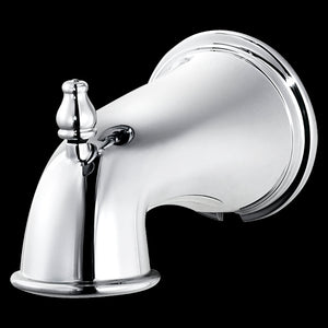 Quick Connect Tub Spout with Diverter in Polished Chrome