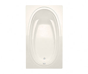 MAAX 106457-L-000-007 Panaro 6042 Acrylic Drop-in Left-Hand Drain Bathtub in Biscuit