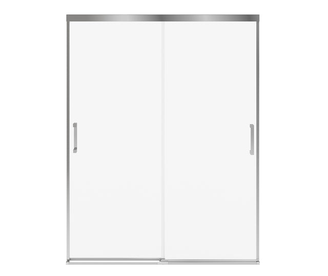 MAAX 135335-900-084-000 Incognito 76 56-59 x 76 in. 8mm Bypass Shower Door for Alcove Installation with Clear glass in Chrome