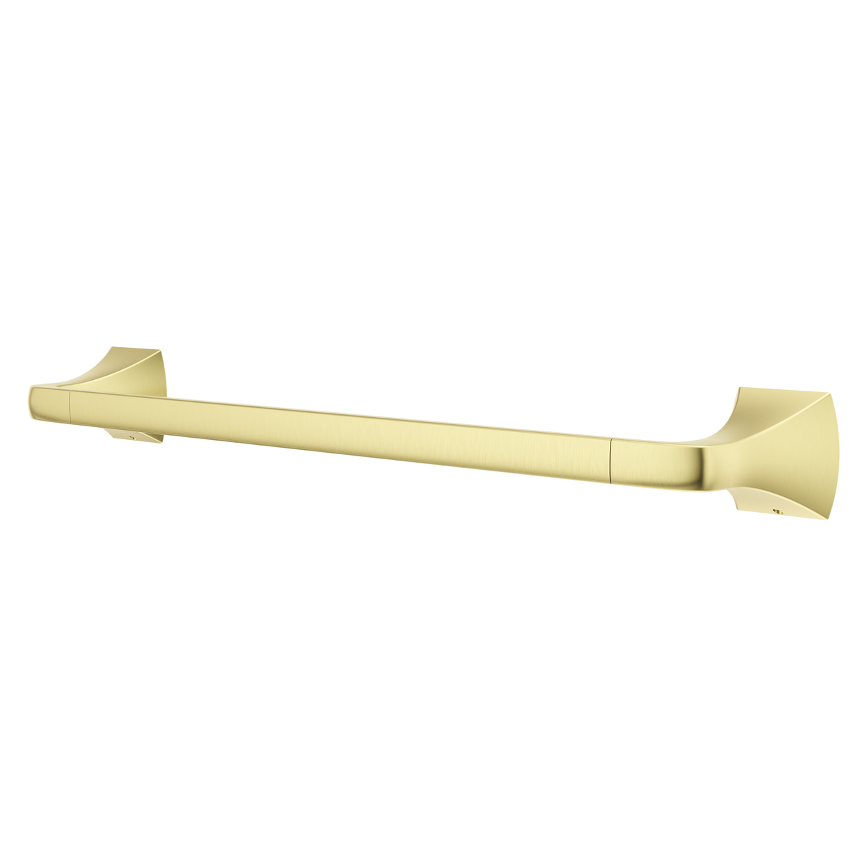 Soft Square 18 in. Towel Bar in Brushed Gold