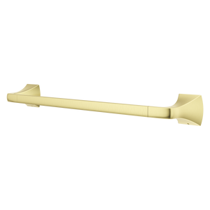 Soft Square 18 in. Towel Bar in Brushed Gold