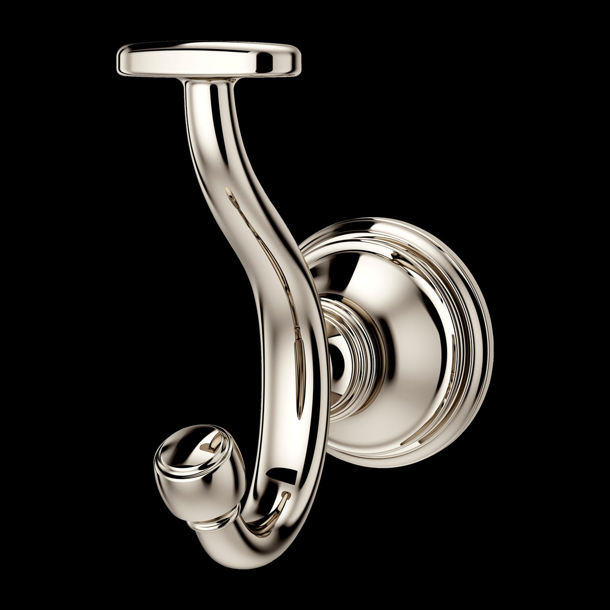 Tisbury Robe Hook in Polished Nickel