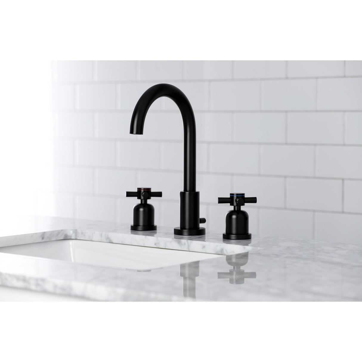 Fauceture FSC8920DX Concord Widespread Bathroom Faucet, Matte Black