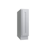 Essential Gray Single Door Full Height Base Cabinet - 9" W