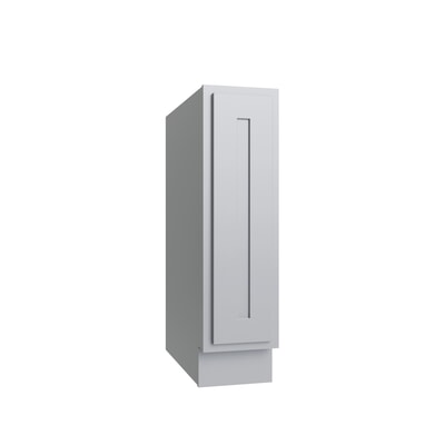Essential Gray Single Door Full Height Base Cabinet - 9" W