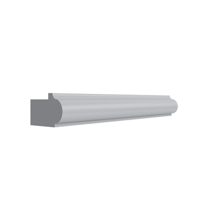 Essential Gray Bottom Edge Molding (Narrow Light Rail)