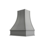 Essential Gray Curved Hood with Strapping Flat Trim - 30" W x 30" H
