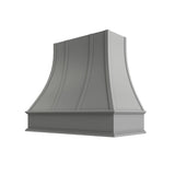 Essential Gray Curved Hood with Strapping Flat Trim - 42" W x 30" H