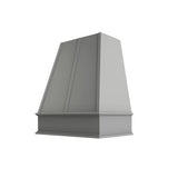 Essential Gray Tapered Hood with Strapping Flat Trim - 30" W x 30" H