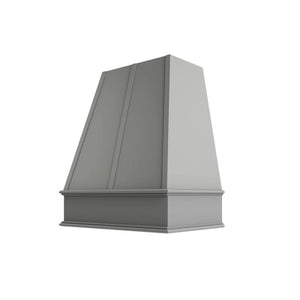 Essential Gray Tapered Hood with Strapping Flat Trim - 30" W x 36" H