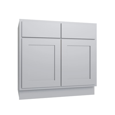 Essential Gray Sink Base Cabinet - 36" W x 34.5" H