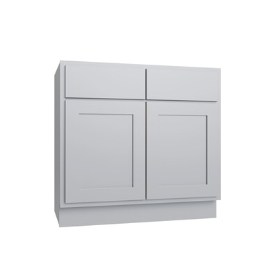 Essential Gray Double Door Vanity - 27" W x 34.5" H x 21"