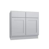 Essential Gray Double Door Vanity - 30" W x 34.5" H x 21"