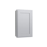 Essential Gray Single Door Wall Cabinet - 18" W x 30" H