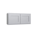 Essential Gray Double Door Wall Cabinet - 33" W x 15" H