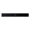 24" Black Matte Stainless Steel Linear Shower Drain with Groove Holes