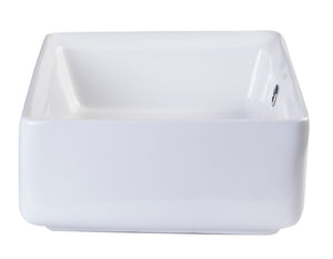 EAGO BA131  20" RECTANGULAR CERAMIC ABOVE MOUNT BASIN VESSEL SINK