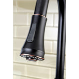 Gourmetier GSY7776ACL American Classic Single-Handle Pull-Down Sprayer Kitchen Faucet, Naples Bronze
