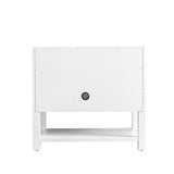 Breckenridge 36" Single Vanity, Bright White w/ 3 CM Parisien Bleu Top