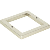 Atlas Homewares Tableau Square Base 2 1/2 Inch Polished Nickel
