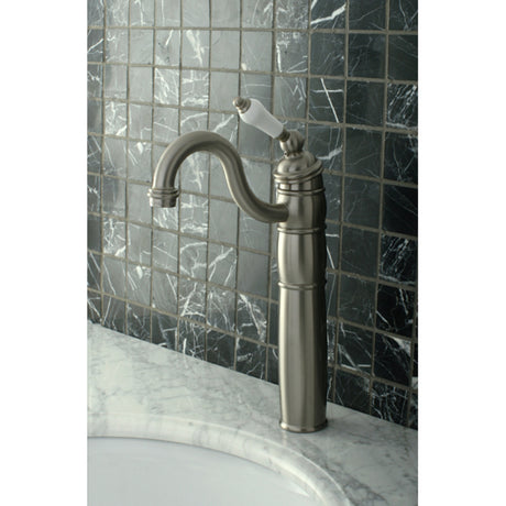 Kingston Brass KB1428PL Vessel Sink Faucet, Brushed Nickel