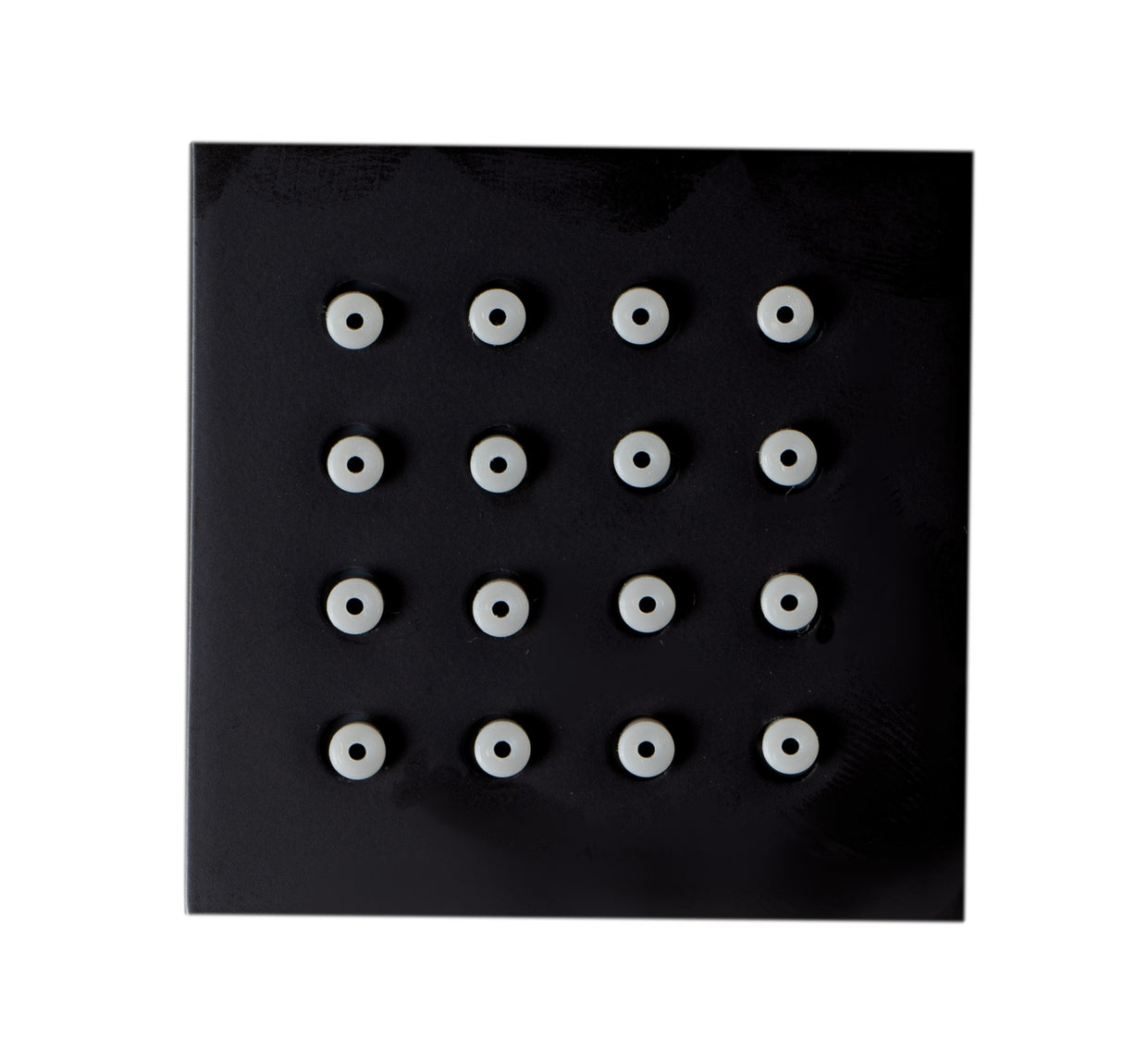 Black Matte 2" Square Adjustable Shower Body Spray