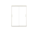 MAAX 138521-900-305-000 Incognito 74 51-54 x 74 in. 8mm Bypass Shower Door for Alcove Installation with Clear glass in Brushed Nickel