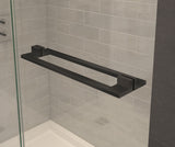 MAAX 139586-810-340-000 Capella 78 44-47 x 78 in. 8 mm Pivot Shower Door for Alcove Installation with GlassShield® glass in Matte Black