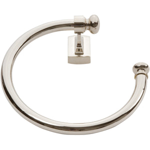 Atlas Homewares Legacy Bath Towel Ring  Polished Nickel