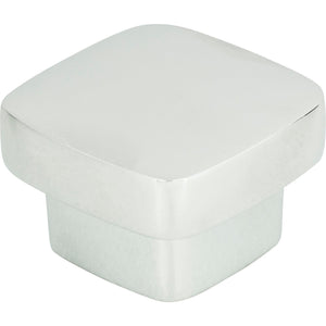 Atlas Homewares Chunky Square Knob Large 1 13/16 Inch Polished Chrome